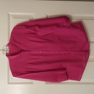 Calvin Klein, pink blouse with matching shell, size small